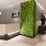 a spacious lobby with greenery