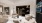 a lounge area with a tv